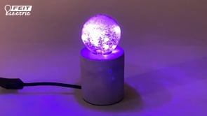 Crackle Glass RGB G25 LED Fairy Light
