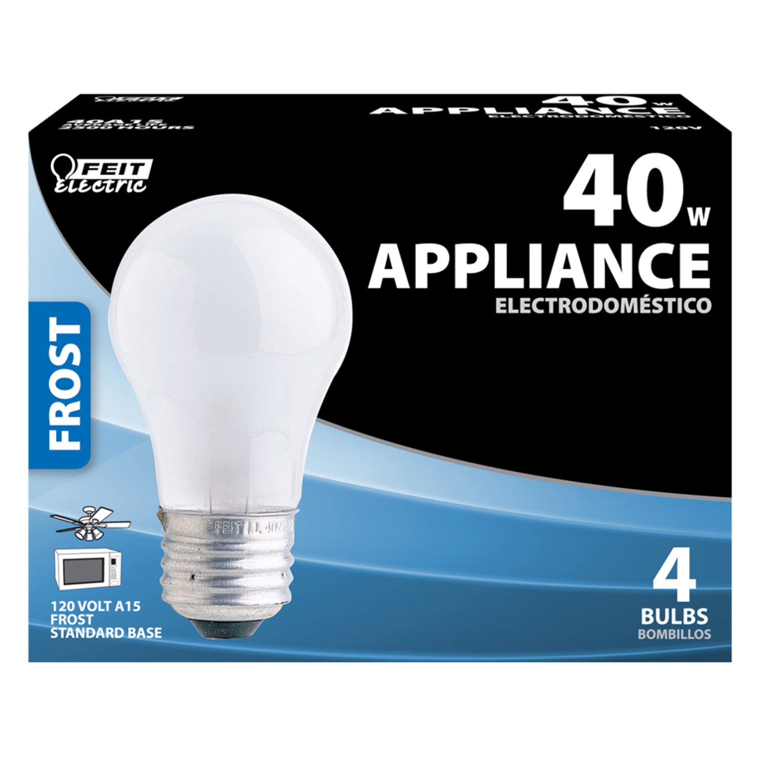 40-Watt A15 Frost Finish Appliance Incandescent Light Bulb