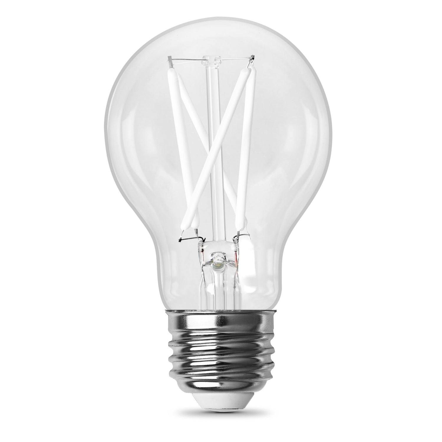 8.8W (60W Equivalent) Soft White (2700K) A19 (E26 Medium Base) Dimmable Exposed White Filament LED Light Bulb (2-Pack)