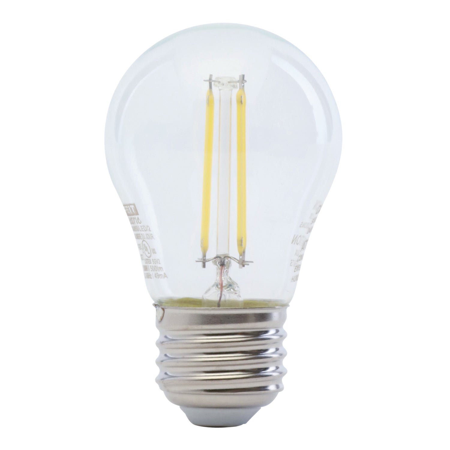 60W Replacement A15 Dimmable Daylight Glass Filament (2-Pack)