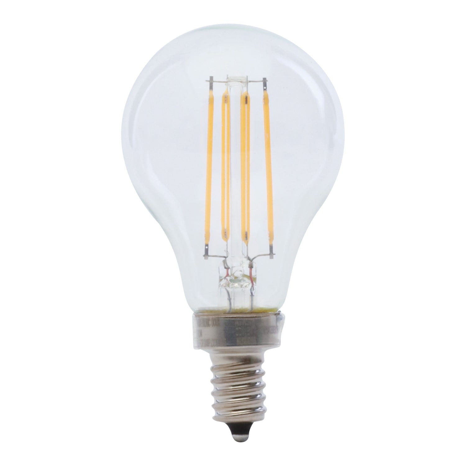 60W Replacement A15 Candelabra Base Dimmable Soft White Glass Filament (2-Pack)