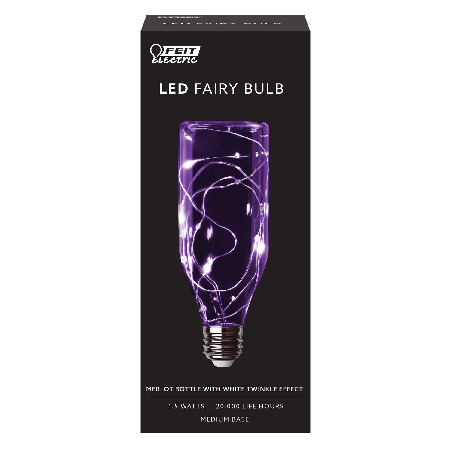 Merlot Bottle Twinkling LED Fairy Light Bulb