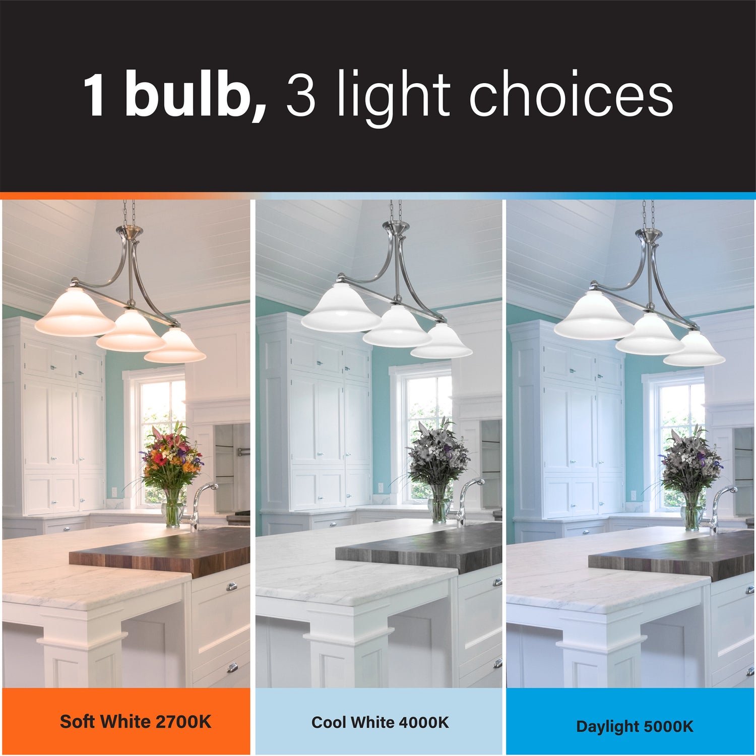 100W Replacement Color Selectable Motion Sensor LED Bulb