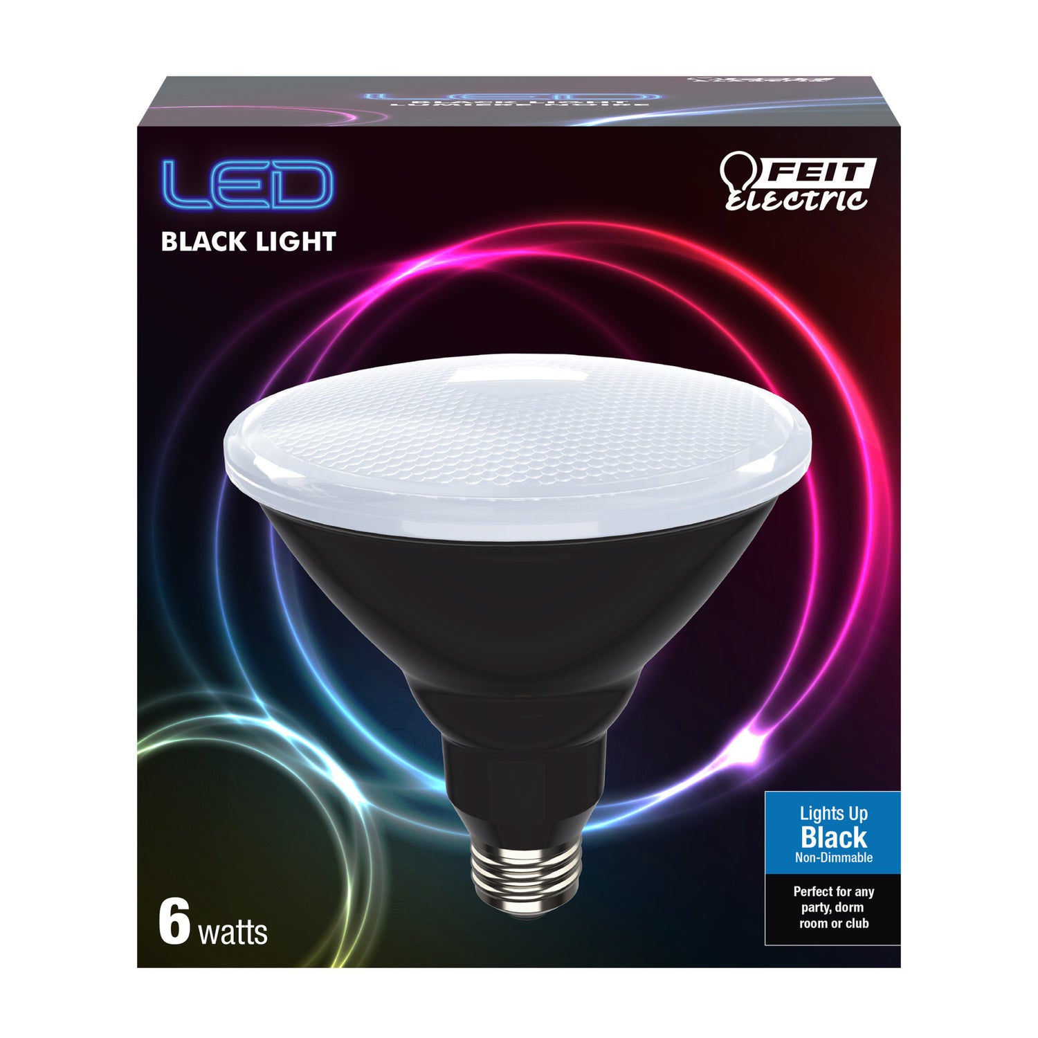 6W Black Light PAR38 E26 Base LED Blacklight Bulb (24-Pack)